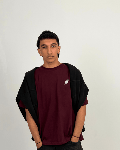 Cotton Regular Crew Neck Tee - Half Sleeve - Parallels