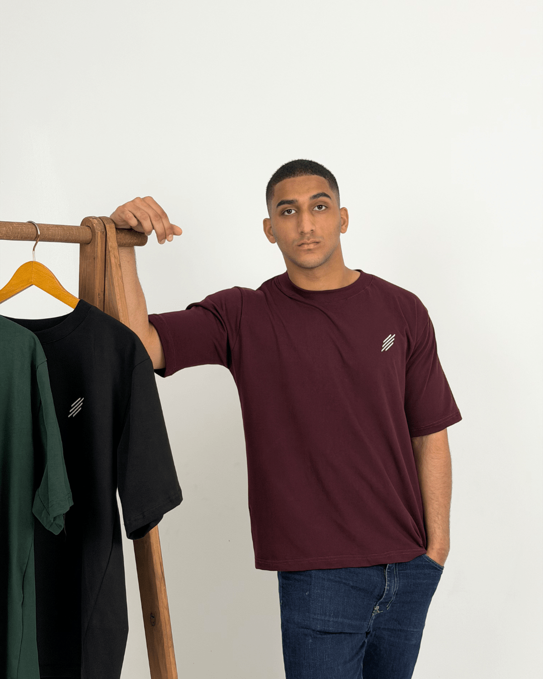 Cotton Regular Crew Neck Tee - Half Sleeve - Parallels